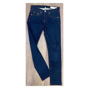 rag & bone | high rise skinny jeans in clean indigo